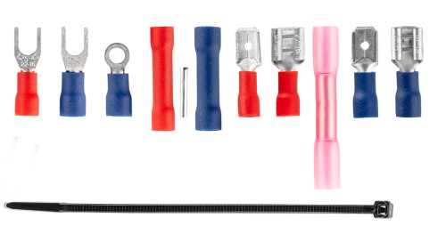 Automatyczny ściągacz izolacji NEO TOOLS 205 mm, czołowy + konektory 230 szt.