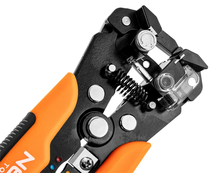 Automatyczny ściągacz izolacji NEO TOOLS 205 mm, czołowy + konektory 230 szt.