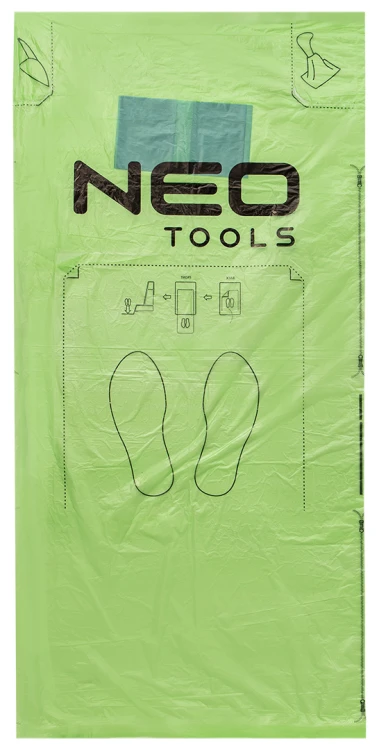 Pokrowiec ochronny folia ECO 5w1 NEO TOOLS - fotel, kierownica, dźwignia zmiany biegów, ręczny, dywanik opakowanie 200szt
