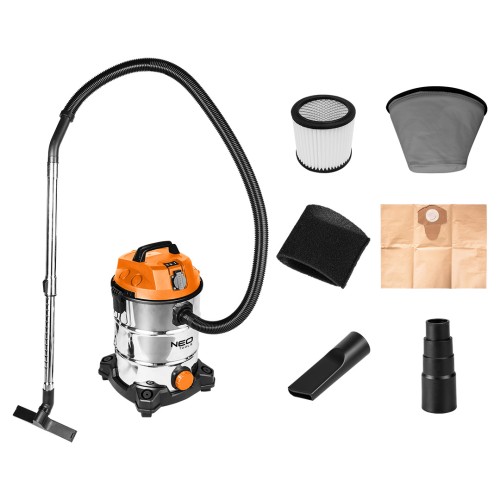 Odkurzacz przemysłowy NEO TOOLS 1400W, zbiornik 30 L