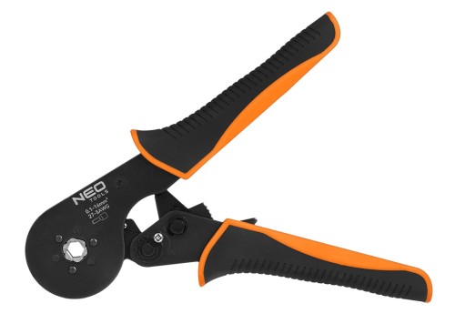 Szczypce do zaciskania końcówek tulejkowych NEO TOOLS 6 kamieni, średnica tulejek: 0.1 - 16 mm2