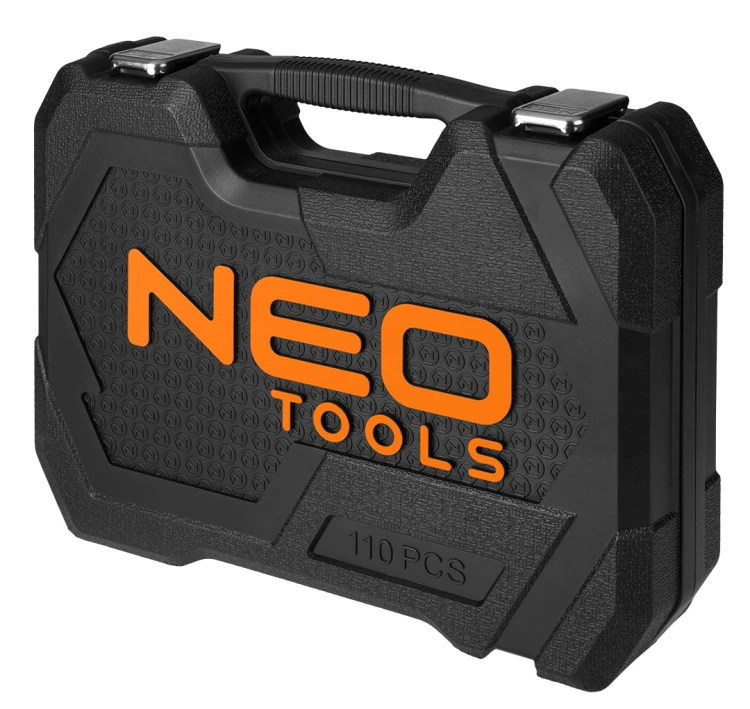Klucze nasadowe NEO TOOLS 1/2" 1/4" zestaw 110 szt. satynowy