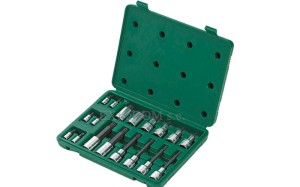 Klucze trzpieniowe SPLINE, bity 1/4" 1/2" Sata kpl. 18 cz. 09051