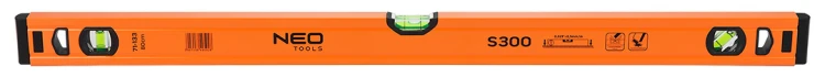 Poziomnica aluminiowa NEO TOOLS S 300 poziomica 3 libelle, 80 cm