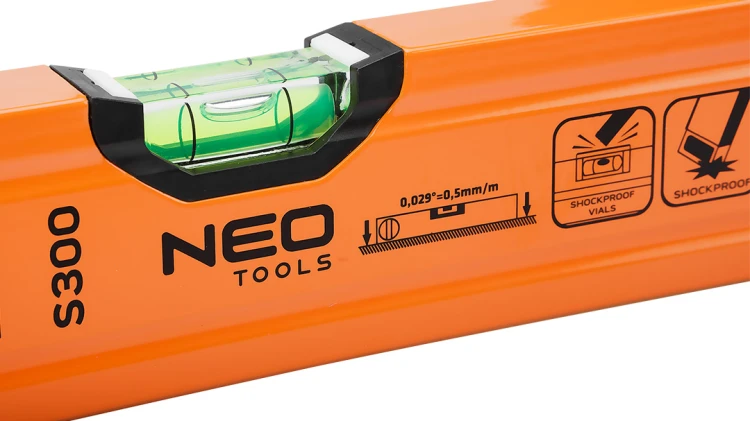Poziomnica aluminiowa NEO TOOLS S 300 poziomica 3 libelle, 150 cm