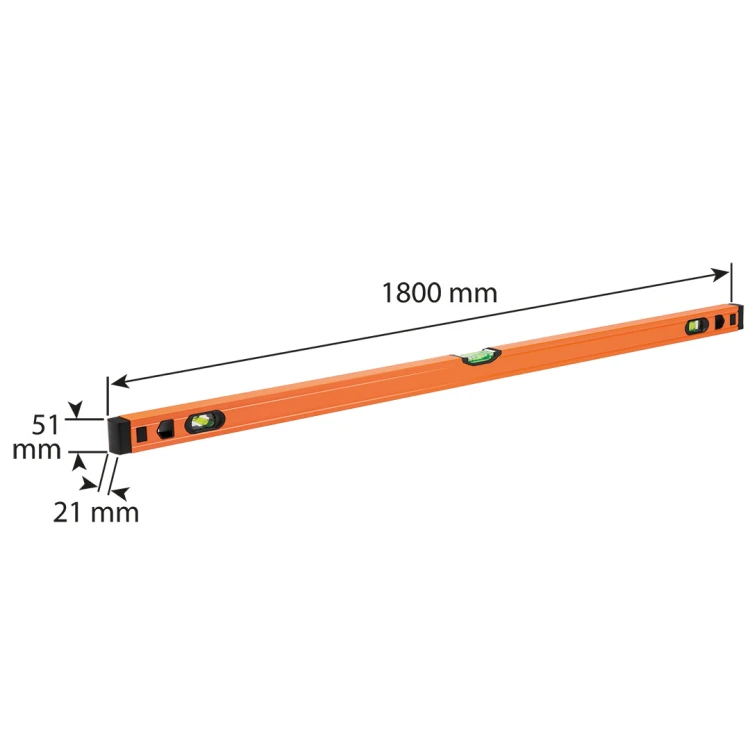Poziomnica aluminiowa NEO TOOLS S 300 poziomica 3 libelle, 180 cm