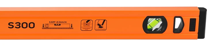 Poziomnica aluminiowa NEO TOOLS S 300 poziomica 3 libelle, 180 cm
