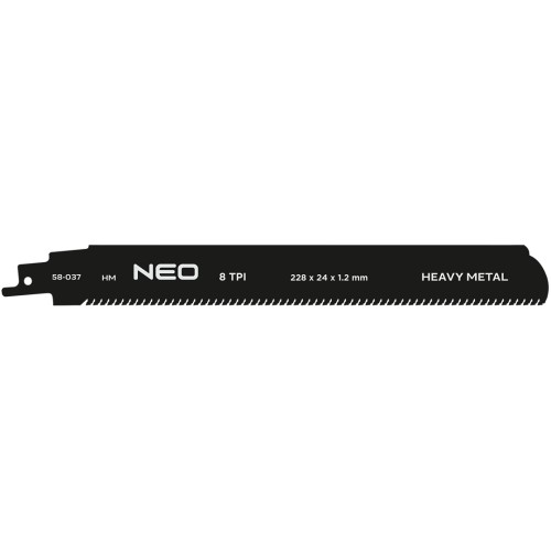 Brzeszczot do piły szablastej NEO TOOLS HM 228 x 24 x 1.2 mm 8TPI