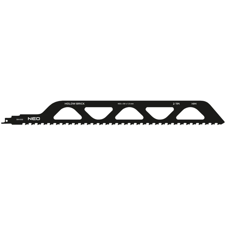 Brzeszczot do piły szablastej NEO TOOLS HM 455 x 50 x 1.5 mm 2TPI