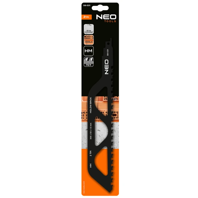 Brzeszczot do piły szablastej NEO TOOLS HM 305 x 50 x 1.5 mm 2TPI