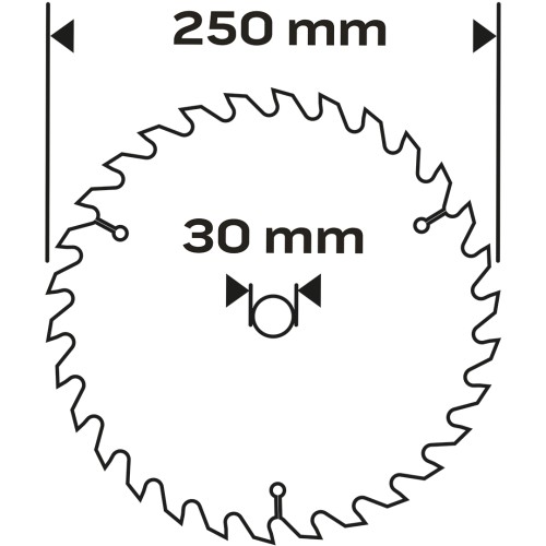 Tarcza do pilarki widiowa NEO TOOLS 250 x 30 mm 100 zębów do aluminium