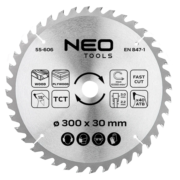 Tarcza do pilarki widiowa NEO TOOLS 300 x 30 mm 40 zębów