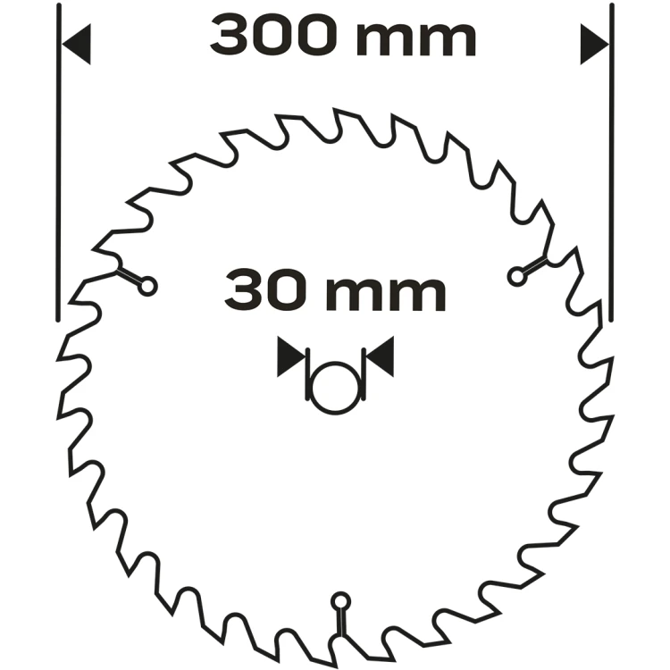 Tarcza do pilarki widiowa NEO TOOLS 300 x 30 mm 40 zębów
