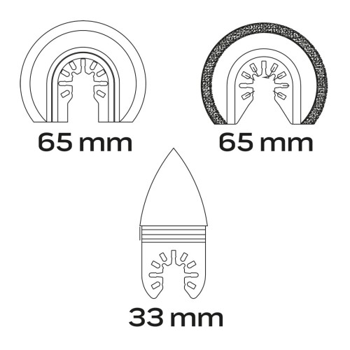 Zestaw brzeszczotów NEO TOOLS do ceramiki, 3 szt.