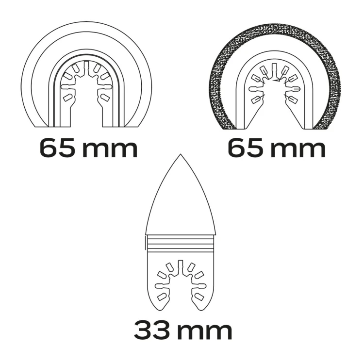 Zestaw brzeszczotów NEO TOOLS do ceramiki, 3 szt.
