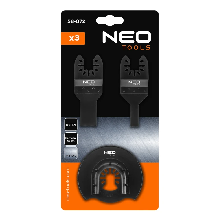 Zestaw brzeszczotów NEO TOOLS do metalu 3 szt.