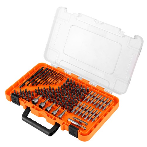 Wiertła, bity, nasadki 1/4" NEO TOOLS zestaw 120 el.