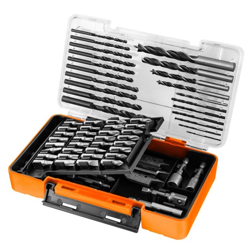 Wiertła, bity, nasadki 1/4" NEO TOOLS zestaw 66 el.