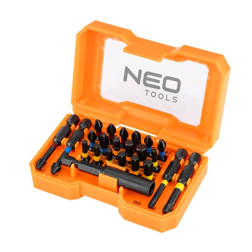 Bity 1/4" NEO TOOLS zestaw 23 szt.