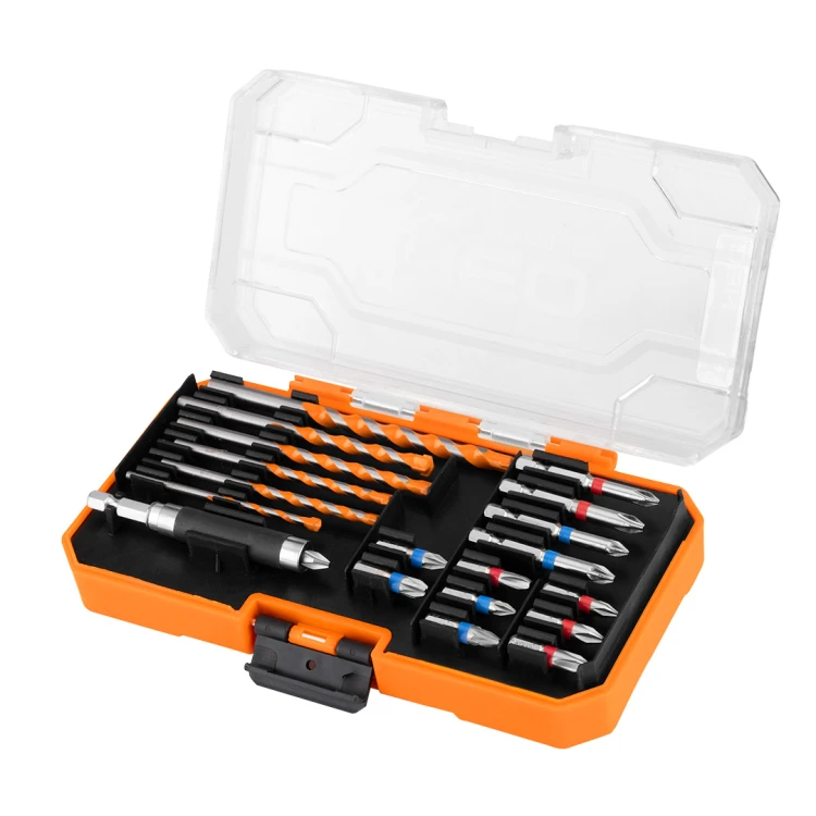 Wiertła i bity NEO TOOLS zestaw 20 el.