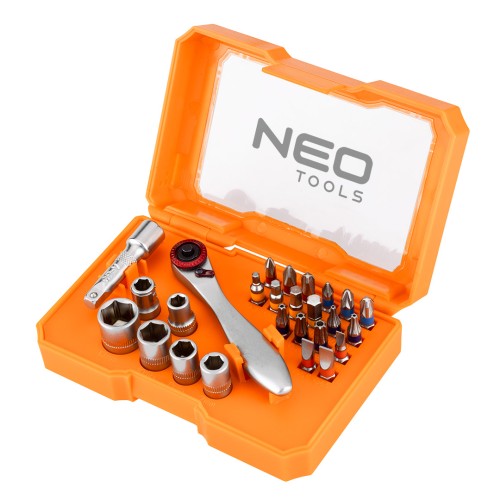 Bity NEO TOOLS 1/4" zestaw 26 szt.