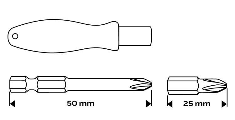 Bity NEO TOOLS 1/4" zestaw 31 szt.