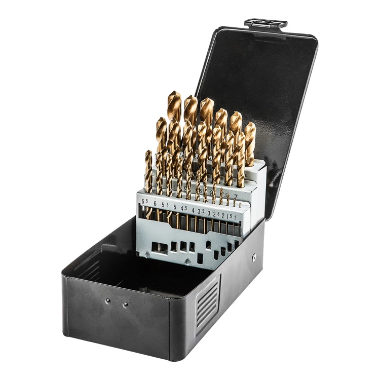 Wiertła do metalu HSS-TiN NEO TOOLS 1.0-13.0 mm zestaw 25 szt.
