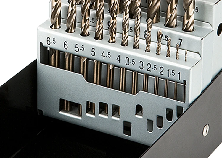 Wiertła do metalu HSS-Co NEO TOOLS  1.0-13.0 mm zestaw 25 szt.