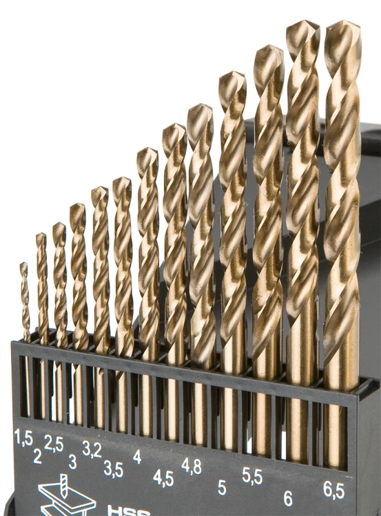 Wiertła do metalu HSS-Co NEO TOOLS 1.5-6.5 mm zestaw 13 szt.