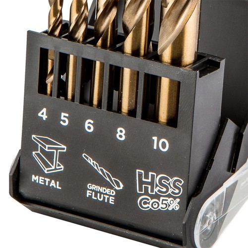 Wiertła do metalu HSS-Co NEO TOOLS 4.0 - 10 mm zestaw 5 szt.