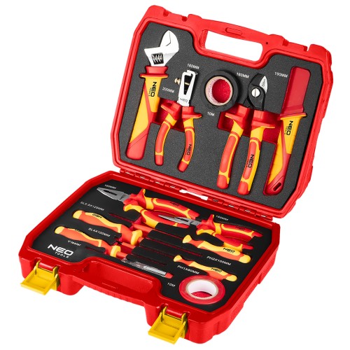 Narzędzia dla elektryka w walizce NEO TOOLS zestaw 13 el.