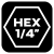 Wiertła uniwersalne NEO TOOLS HEX 1/4" zestaw 4 szt. 6,8,10,12 mm