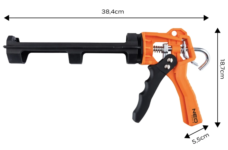 Wyciskacz do tub NEO TOOLS z silikonem i mas gęstych 230mm