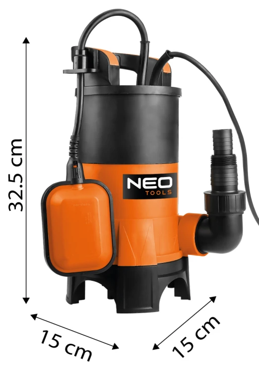 Pompa zanurzeniowa NEO TOOLS do wody brudnej 400W 8000l/h