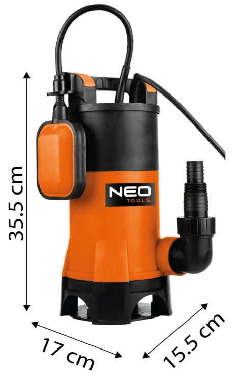Pompa zanurzeniowa NEO TOOLS do wody brudnej 900W, 16000l/h