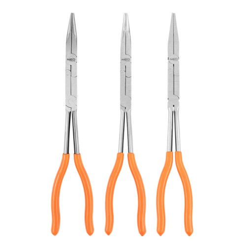 Szczypce z podwójnym przegubem  NEO TOOLS CRV zestaw 3 szt.
