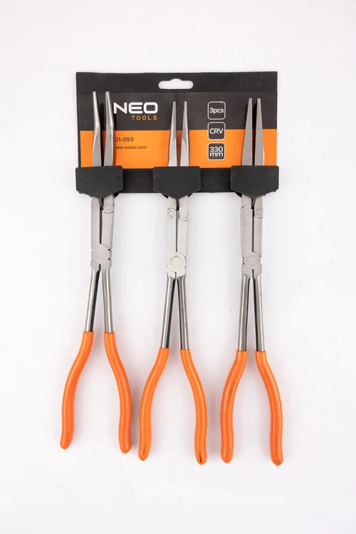 Szczypce z podwójnym przegubem  NEO TOOLS CRV zestaw 3 szt.