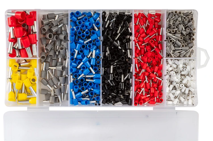 Szczypce do zaciskania końcówek NEO TOOLS 205 mm + 1200 tulejek