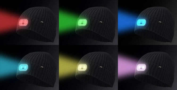 Czapka z latarką NEO TOOLS LED RGB, grafitowa