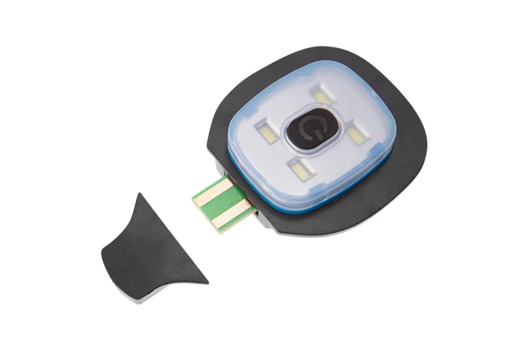 Czapka z latarką LED NEO TOOLS czarno-szaro-pomarańczowa WARM