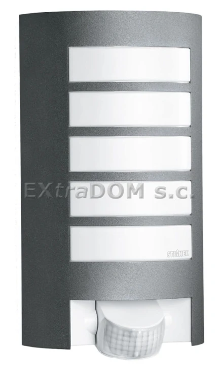 Lampa naścienna, oprawa aluminiowa z czujnikiem ruchu L 12 Steinel