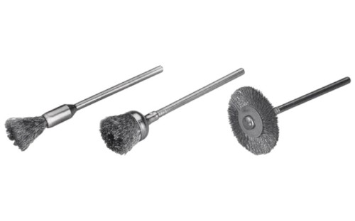 Zestaw 3 mini szczotek Wolfcraft 2114000