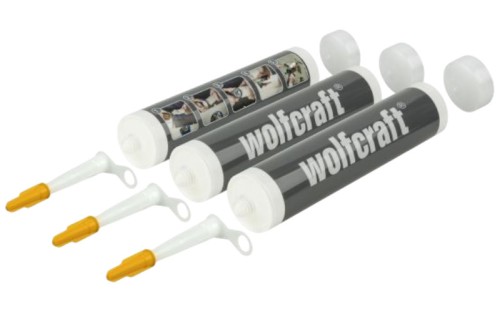 Puste tuby 310 ml Wolfcraft - do mas, kompletne 3 szt. 4044000
