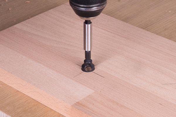 Pogłębiacz 12 mm Wolfcraft - WS, trzpień 6-kąt, z wyrzutnikiem 4372000