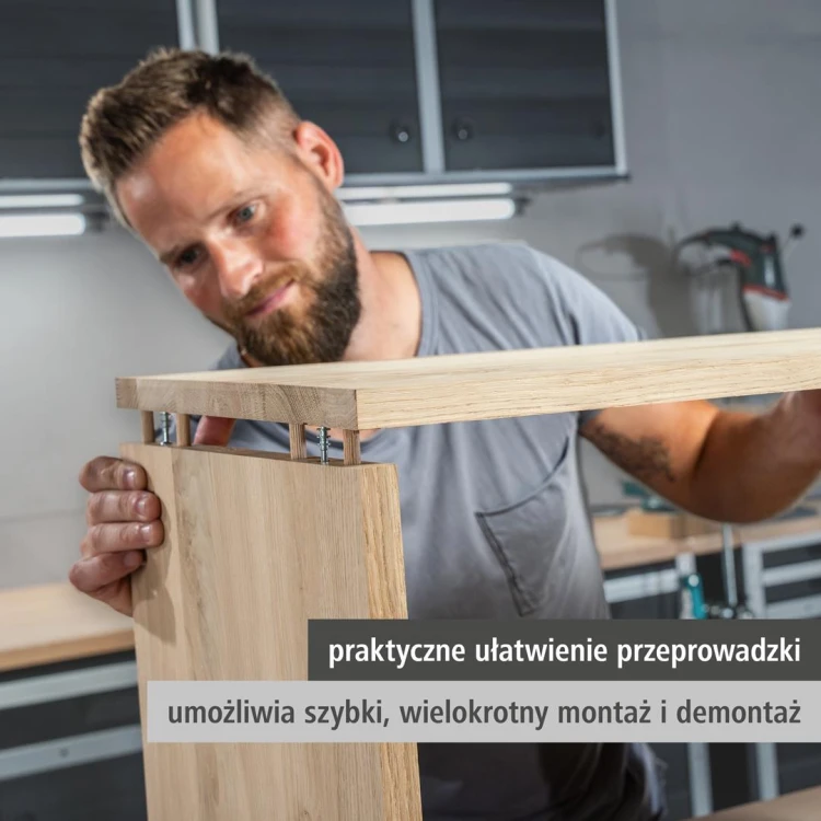 Zestaw mimośrodowych złączy meblowych, Wolfcraft 4665000