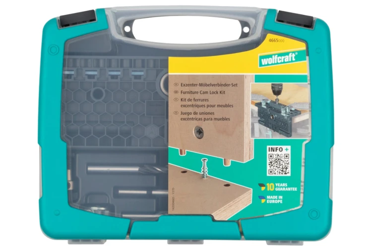 Zestaw mimośrodowych złączy meblowych, Wolfcraft 4665000