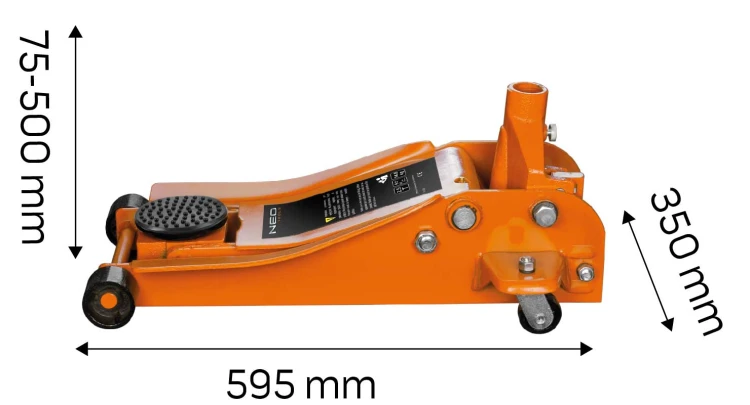 Podnośnik hydrauliczny NEO TOOLS niskoprofilowy, 2.5 t