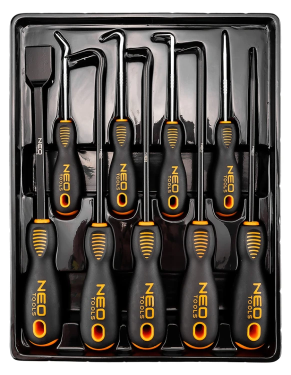 Haki techniczne NEO TOOLS zestaw haczyków 9 szt.