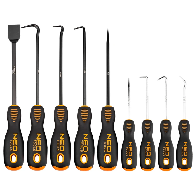 Haki techniczne NEO TOOLS zestaw haczyków 9 szt.