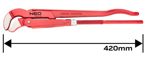 Klucz do rur NEO TOOLS typ S 1.5" 420 mm